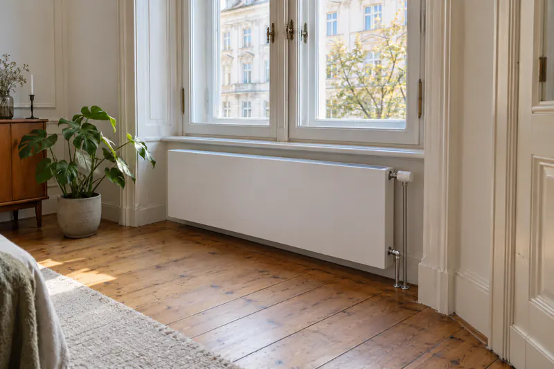 Niedertemperatur-Heizkörper für die Wärmepumpe in einem sanierten Altbau